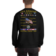 Load image into Gallery viewer, USS Ranger (CV-61) 1989 Cruise Sweatshirt