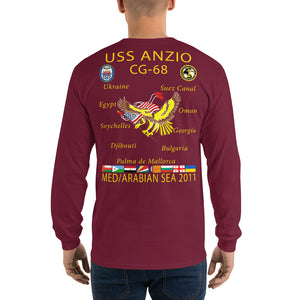 USS Anzio (CG-68) 2011 Long Sleeve Cruise Shirt