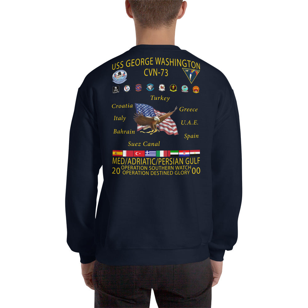 USS George Washington (CVN-73) 2000 Cruise Sweatshirt
