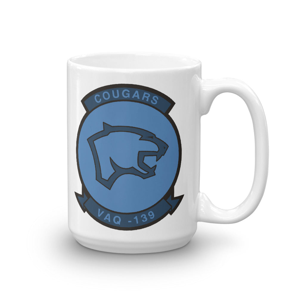 VAQ-139 Cougars Squadron Crest Mug