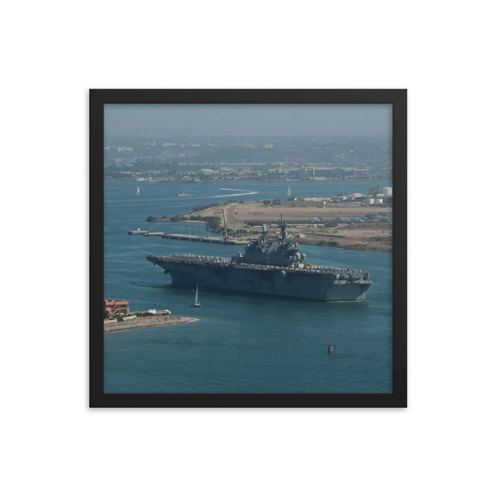 USS America (LHA-6) Framed Ship Photo