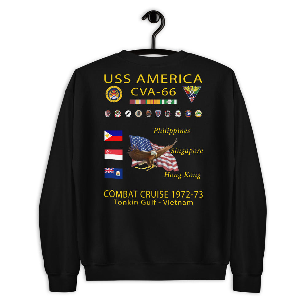 USS America (CVA-66) 1972-73 Cruise Sweatshirt