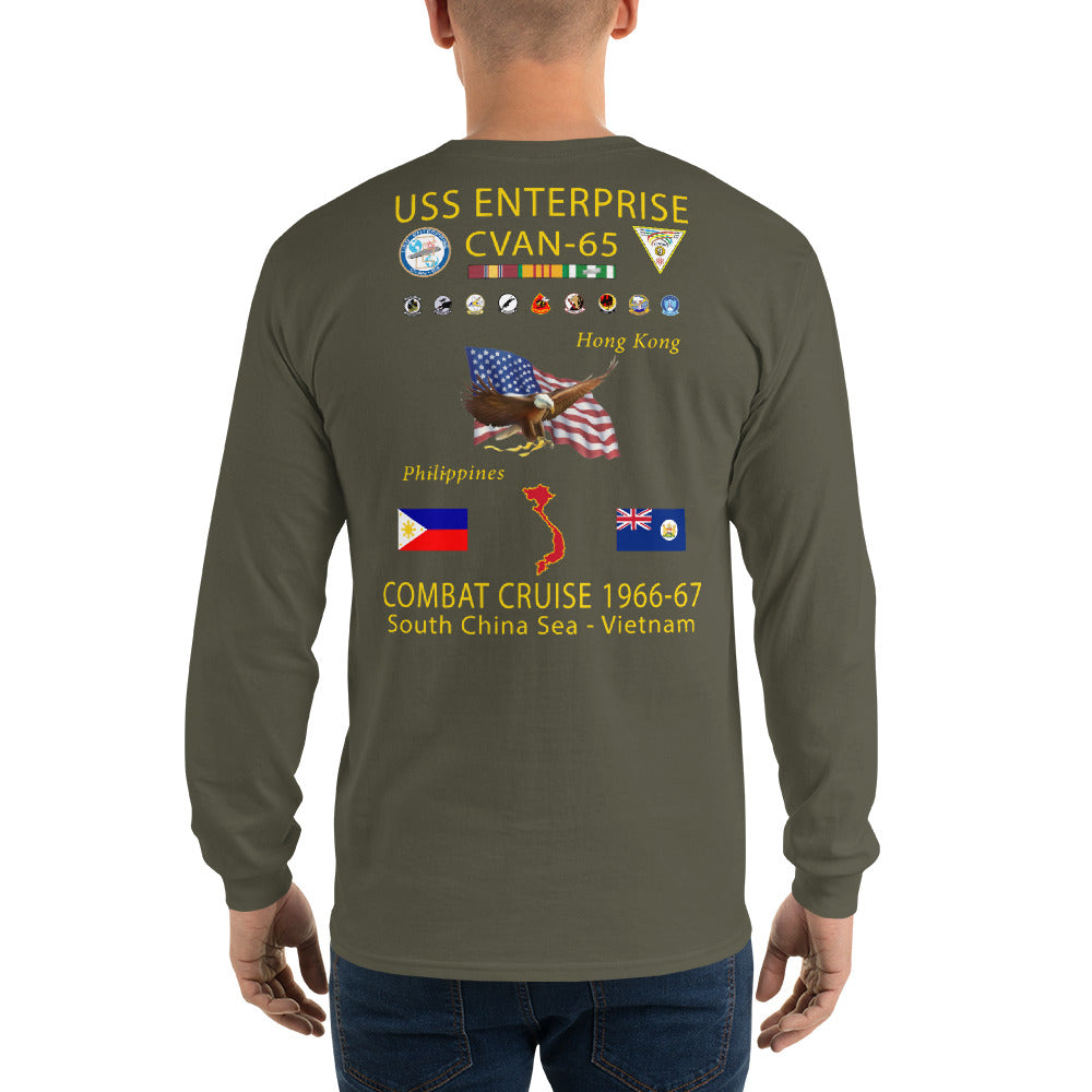 USS Enterprise (CVAN-65) 1966-67 Long Sleeve Cruise Shirt