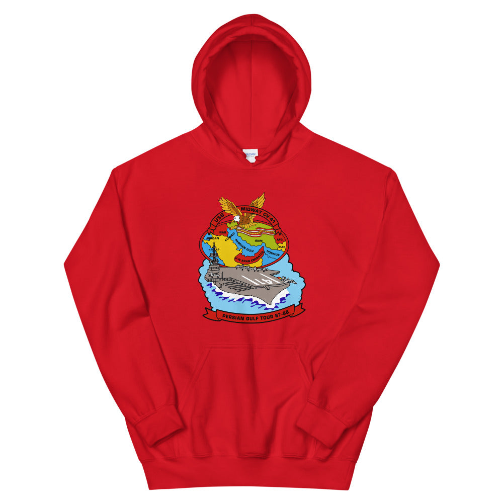 USS Midway (CV-41) Persian Gulf Tour 1987-88 Hoodie
