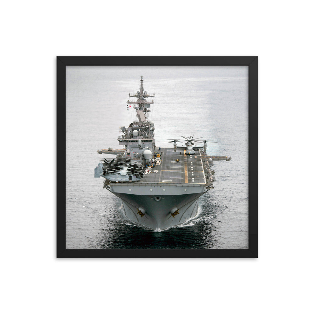 USS Essex (LHD-2) Framed Ship Photo