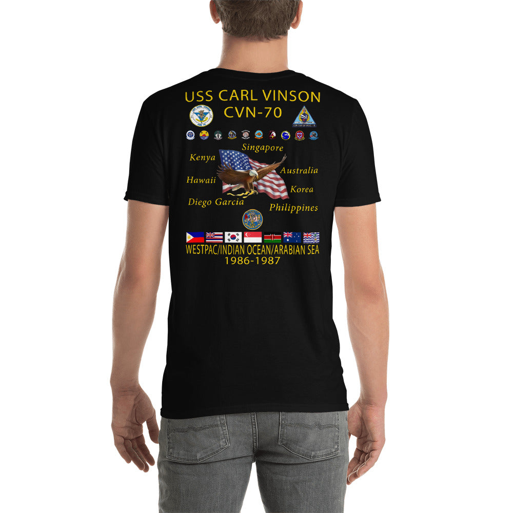 USS Carl Vinson (CVN-70) 1986-87 Cruise Shirt