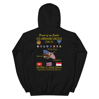 USS Abraham Lincoln (CVN-72) 2004-05 Cruise Hoodie - Family
