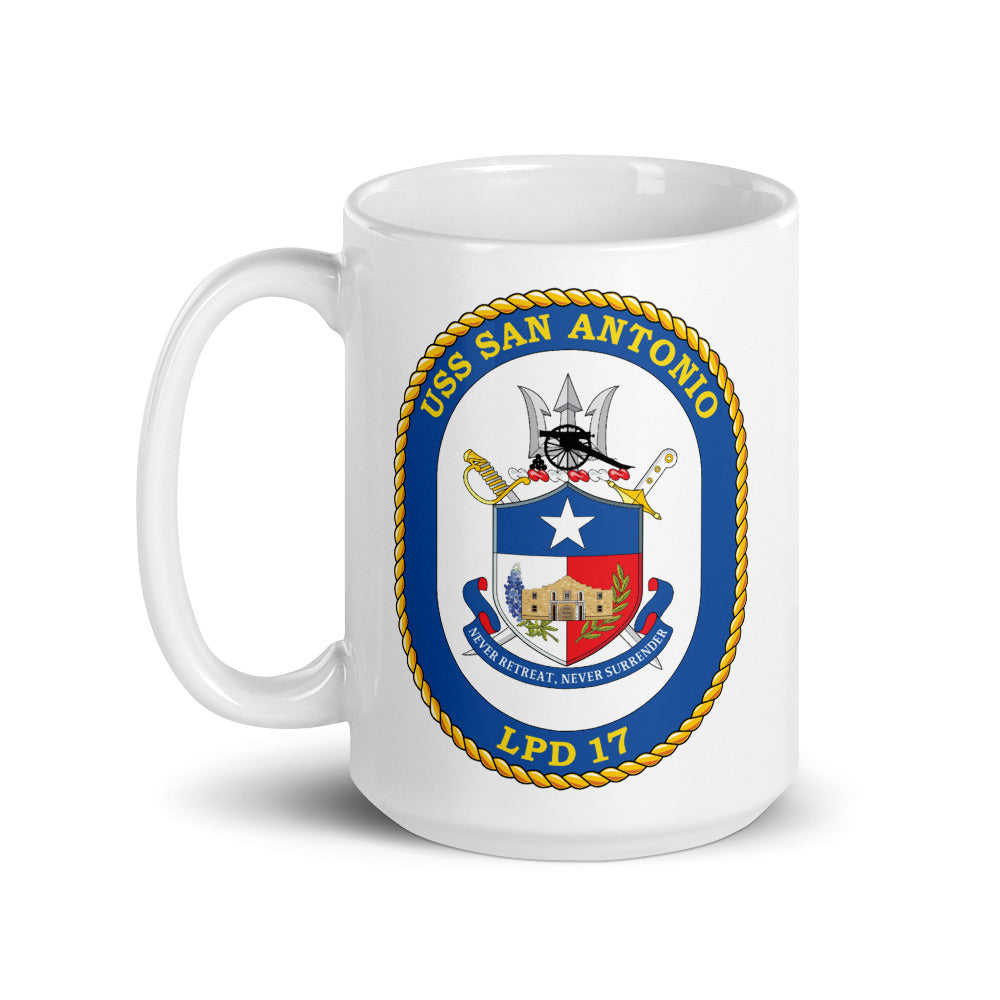 USS San Antonio (LPD-17) Ship's Crest Mug
