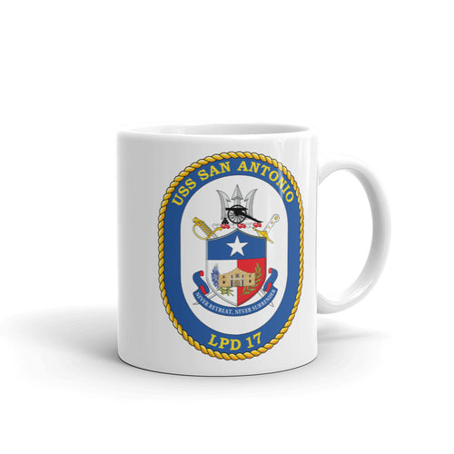 USS San Antonio (LPD-17) Ship's Crest Mug