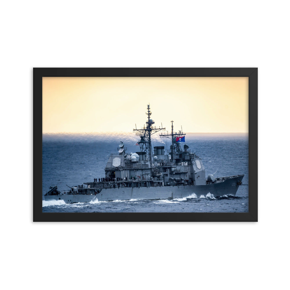 USS Anzio (CG-68) Framed Ship Photo