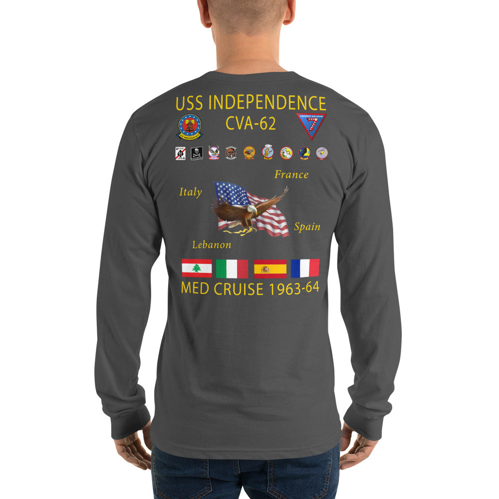 USS Independence (CVA-62) 1963-64 Long Sleeve Cruise Shirt