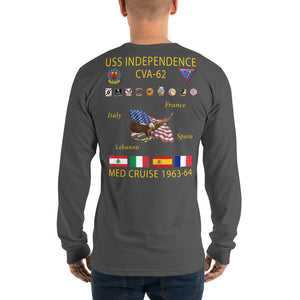 USS Independence (CVA-62) 1963-64 Long Sleeve Cruise Shirt