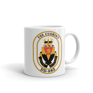 USS Cushing (DD-985) Ship's Crest Mug