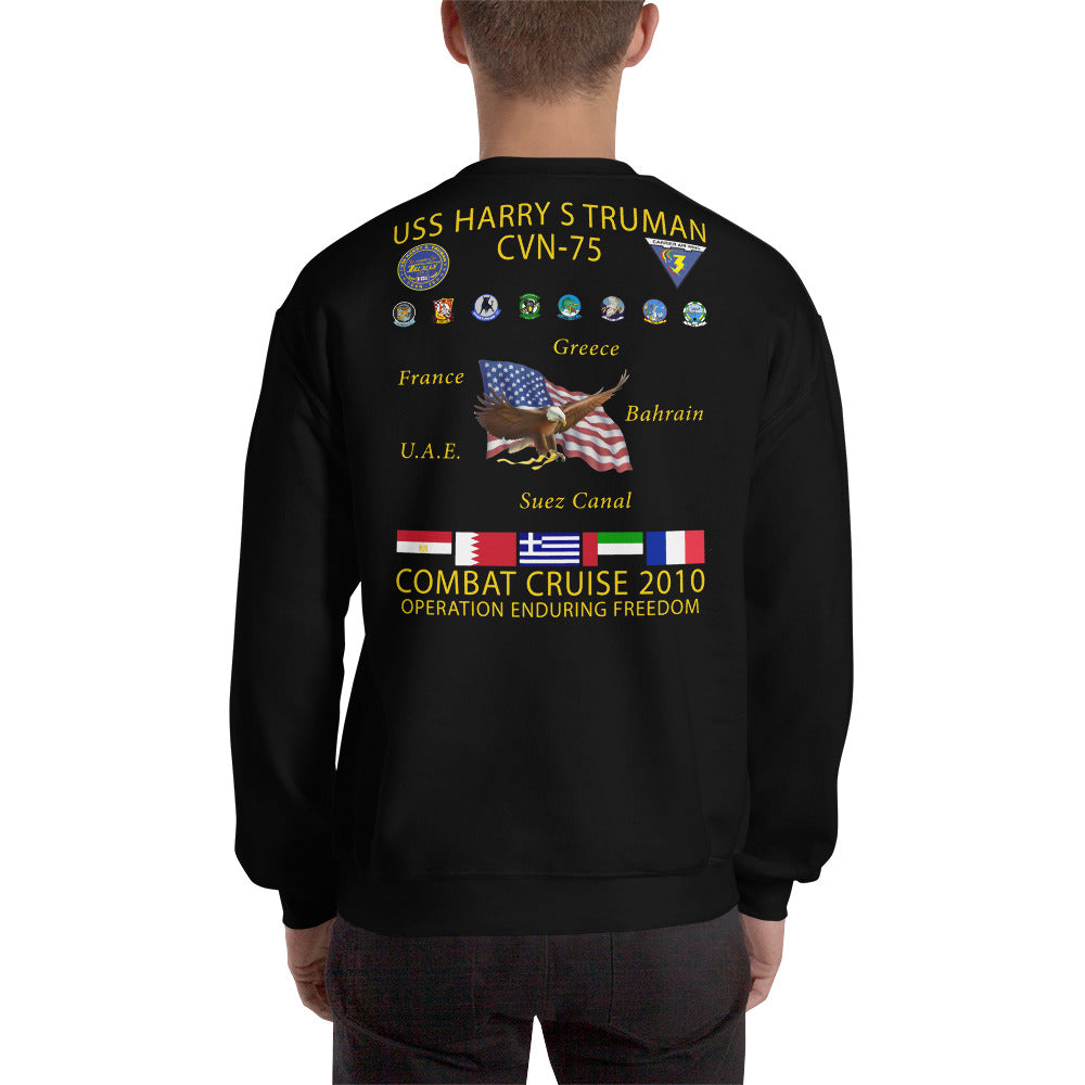 USS Harry S. Truman (CVN-75) 2010 Cruise Sweatshirt