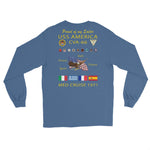 USS America (CVA-66) 1971 Long Sleeve Cruise Shirt - FAMILY