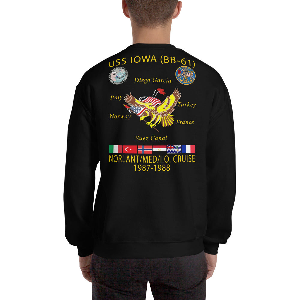 USS Iowa (BB-61) 1987-88 Cruise Sweatshirt