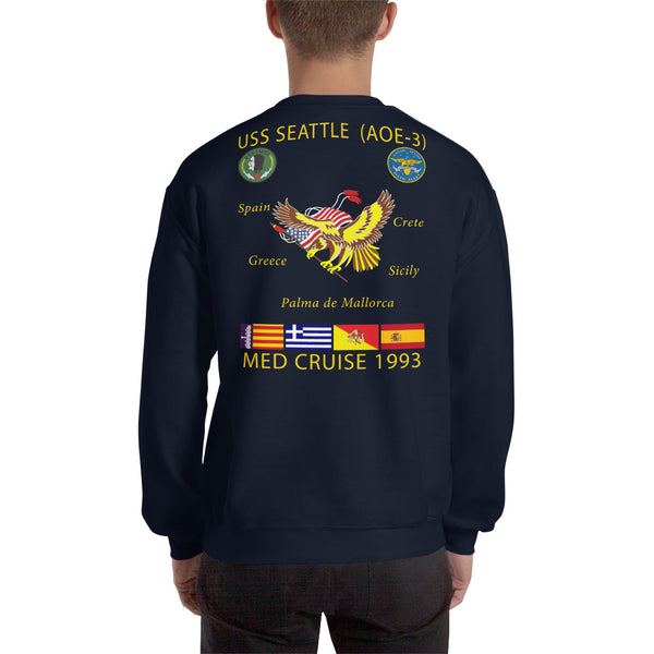 USS Seattle (AOE-3) 1993 Cruise Sweatshirt