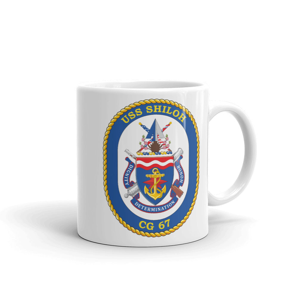 USS Shiloh (CG-67) Ship's Crest Mug
