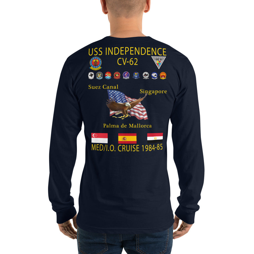 USS Independence (CV-62) 1984-85 Long Sleeve Cruise Shirt