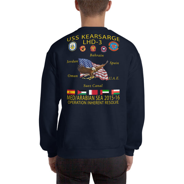 USS Kearsarge (LHD-3) 2015-16 Cruise Sweatshirt