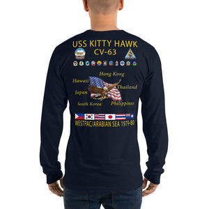 USS Kitty Hawk (CV-63) 1979-80 Long Sleeve Cruise Shirt