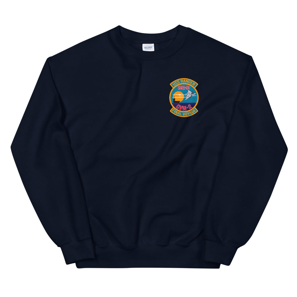 USS Ranger (CV-61) '92-'93 Final Voyage Sweatshirt