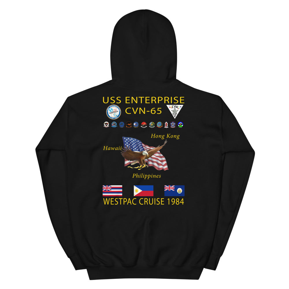 USS Enterprise (CVN-65) 1984 Cruise Hoodie