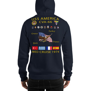 USS America (CVA-66) 1974 Cruise Hoodie