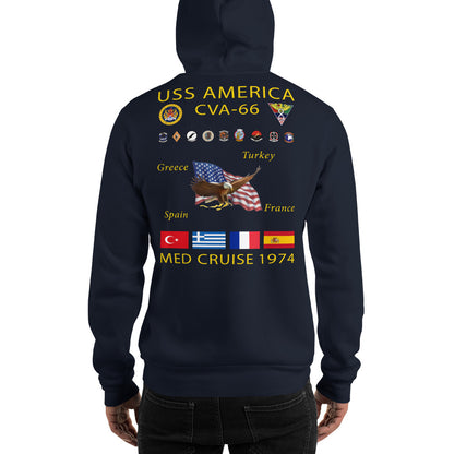 USS America (CVA-66) 1974 Cruise Hoodie