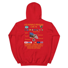 Load image into Gallery viewer, USS Ronald Reagan (CVN-76) 2011 Cruise Hoodie