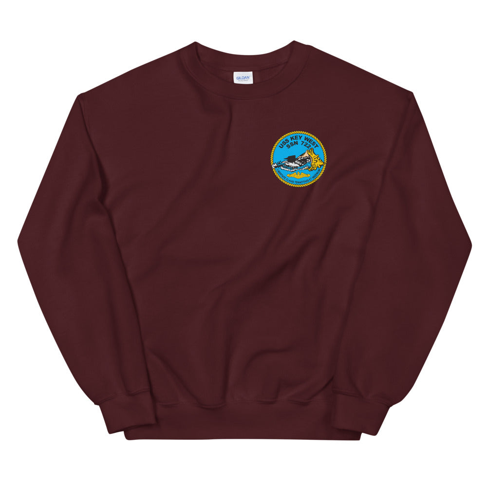 USS Key West (SSN-722) Ship's Crest Sweatshirt