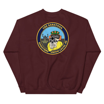 USS Saratoga (CV-60) Shooters Union Local 60 Sweatshirt