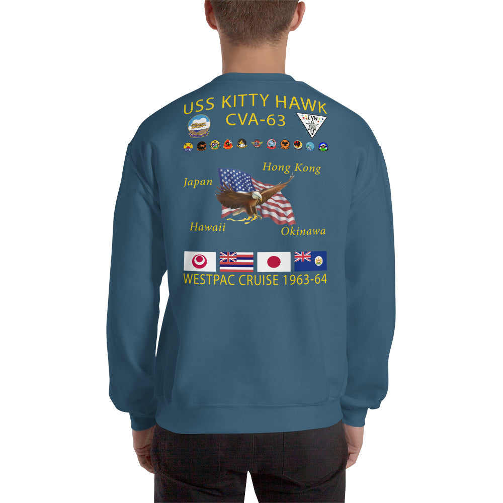 USS Kitty Hawk (CVA-63) 1963-64 Cruise Sweatshirt