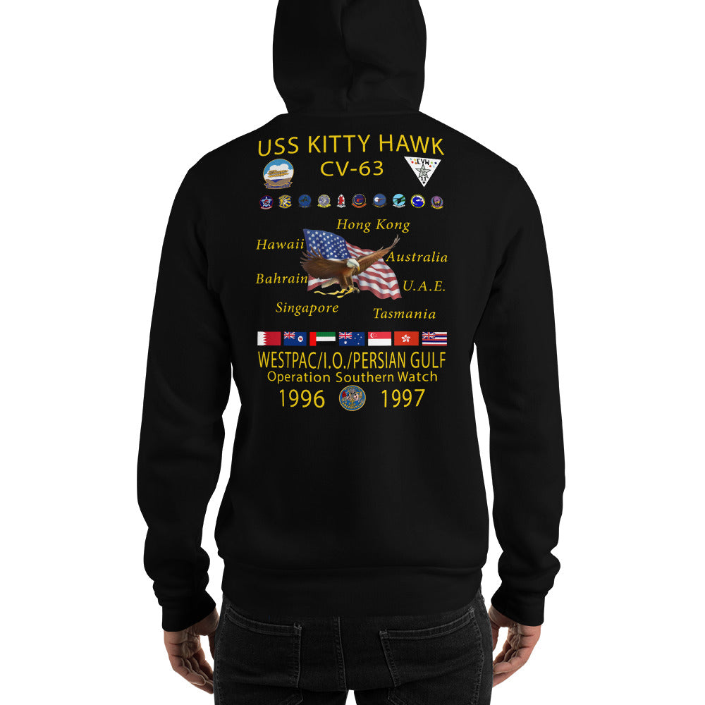 USS Kitty Hawk (CV-63) 1996-97 Cruise Hoodie