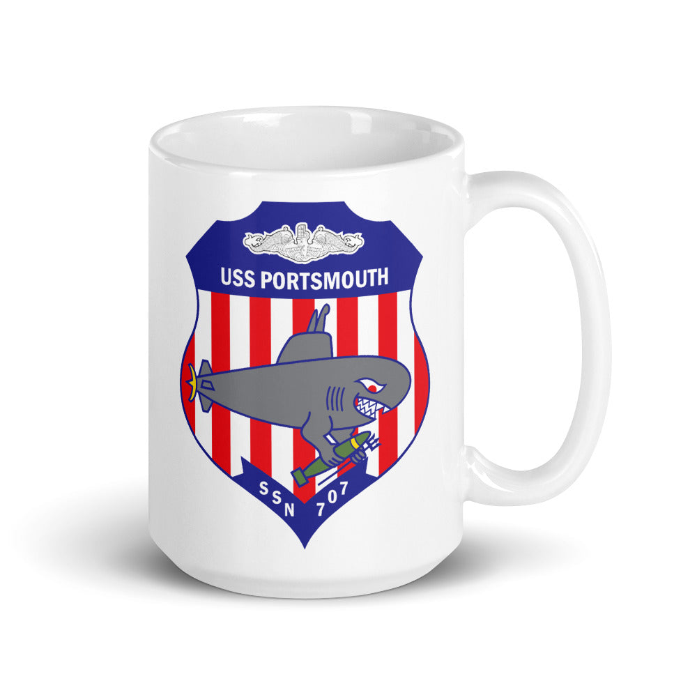 USS Portsmouth (SSN-707) Ship's Crest Mug