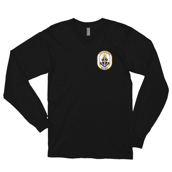 USS Fletcher (DD-992) Ship's Crest Long Sleeve Shirt