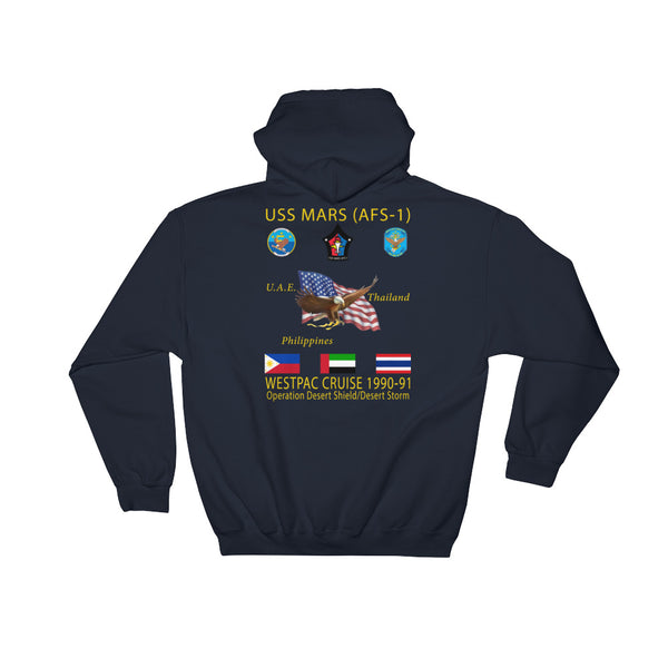 USS Mars (AFS-1) 1990-91 Cruise Hoodie