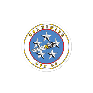 USS Nimitz (CVN-68) Ship's Crest Vinyl Sticker