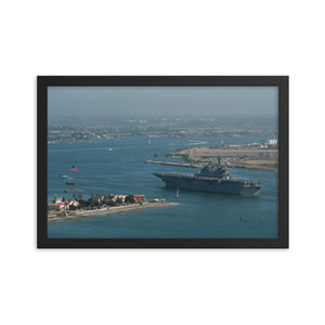 USS America (LHA-6) Framed Ship Photo
