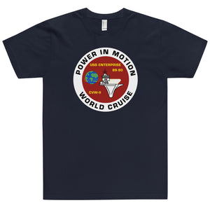 USS Enterprise (CVN-65) '89-'90 Power in Motion Cruise Shirt