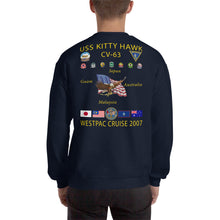 Load image into Gallery viewer, USS Kitty Hawk (CV-63) 2007 Cruise Sweatshirt