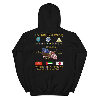 USS Nimitz (CVN-68) 1997-98 Cruise Hoodie
