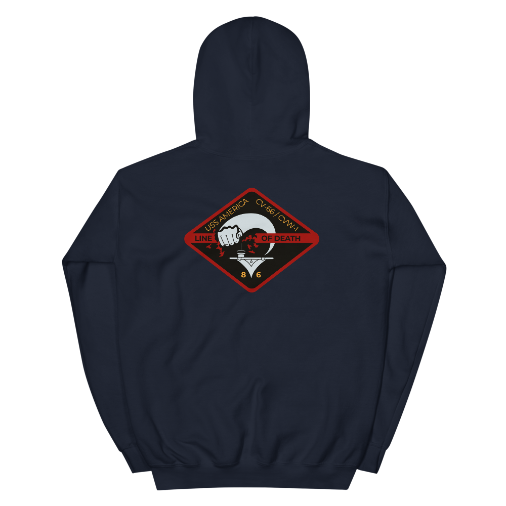 USS America (CV-66) '86 Line of Death - Special Edition Hoodie