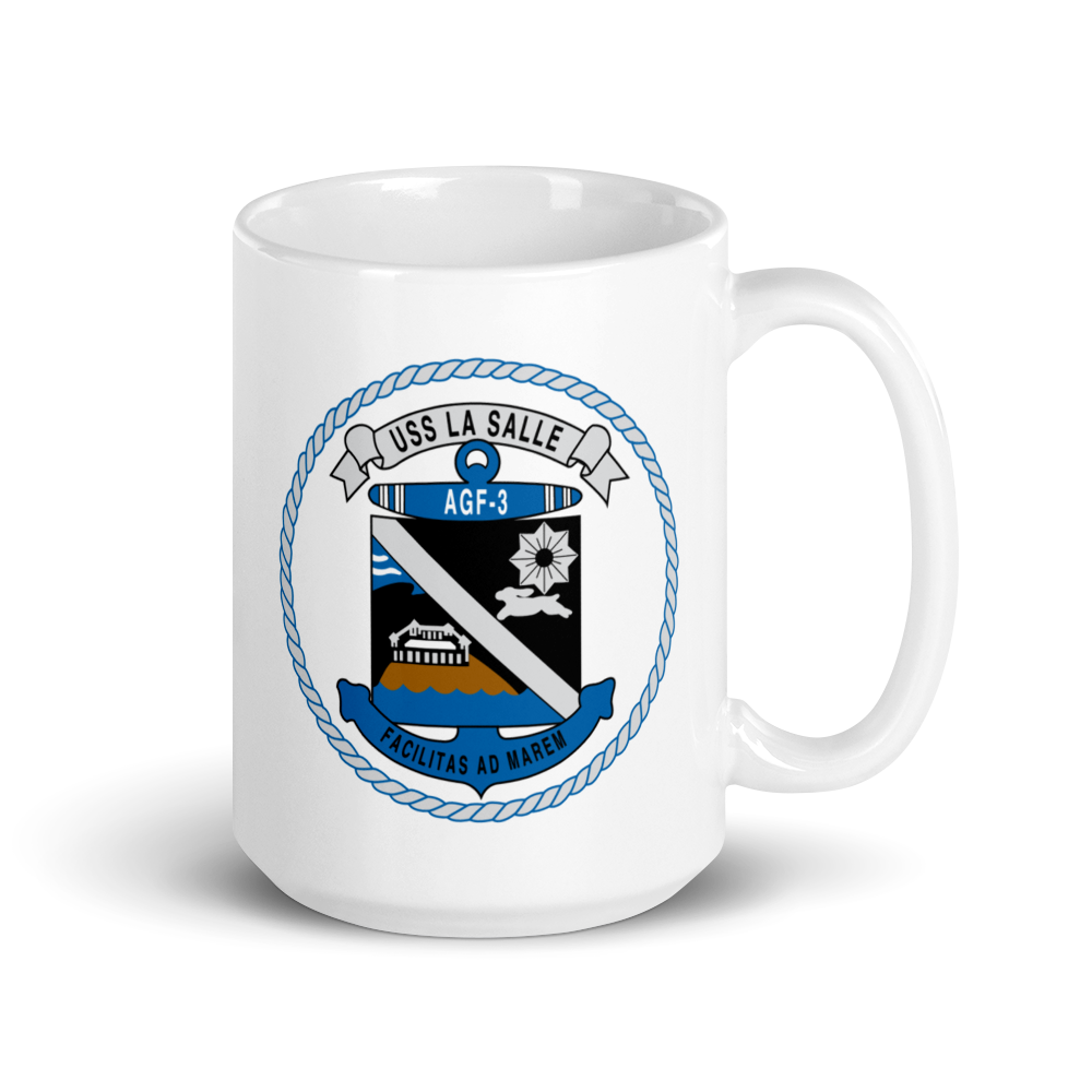 USS LaSalle (AGF-3) Ship's Crest Mug