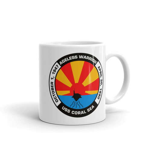 USS Coral Sea (CV-43) Ageless Warrior Mug