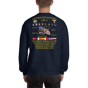 USS Theodore Roosevelt (CVN-71) 1999 Cruise Sweatshirt