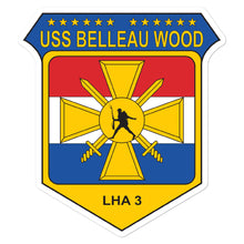 Load image into Gallery viewer, USS Belleau Wood (LHA-3) Ship&#39;s Crest Vinyl Sticker