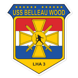 USS Belleau Wood (LHA-3) Ship's Crest Vinyl Sticker