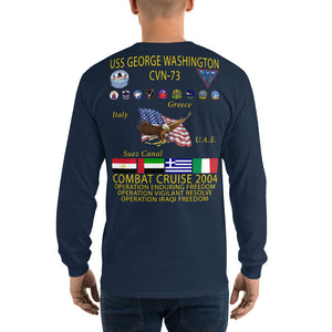 USS George Washington (CVN-73) 2004 Long Sleeve Cruise Shirt