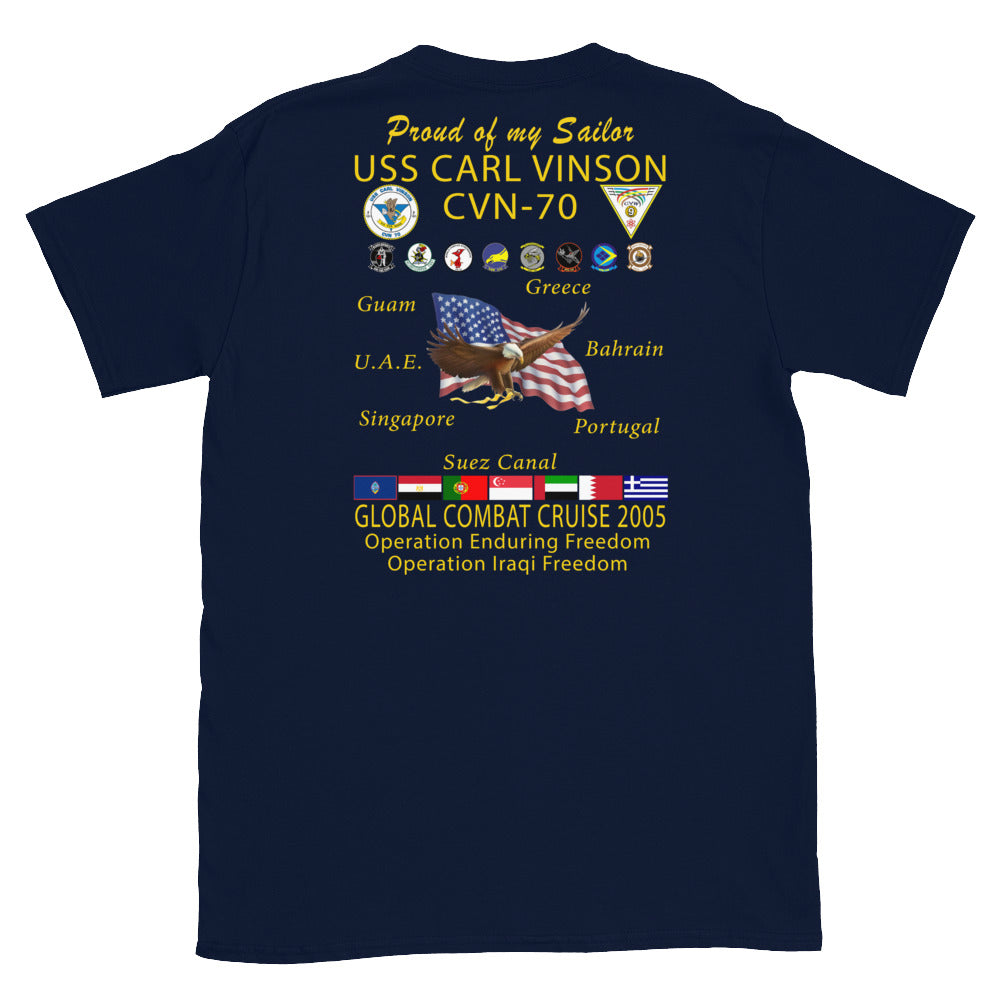 USS Carl Vinson (CVN-70) 2005 Cruise Shirt - FAMILY
